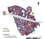 Spatial distribution of individuals with symptoms of depression in a periurban area in Lima: an example from Peru
